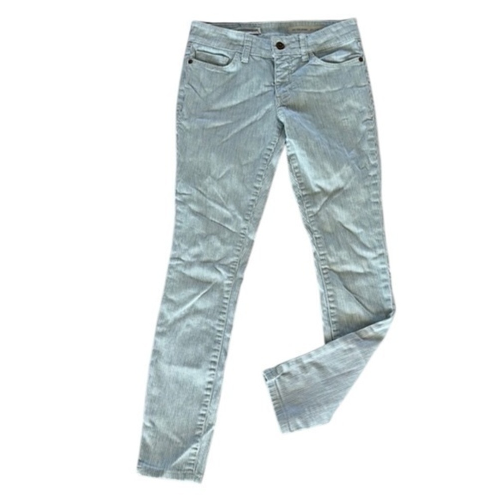Anthropologie Pilcro mid rise skinny pinstripe jeans size 25